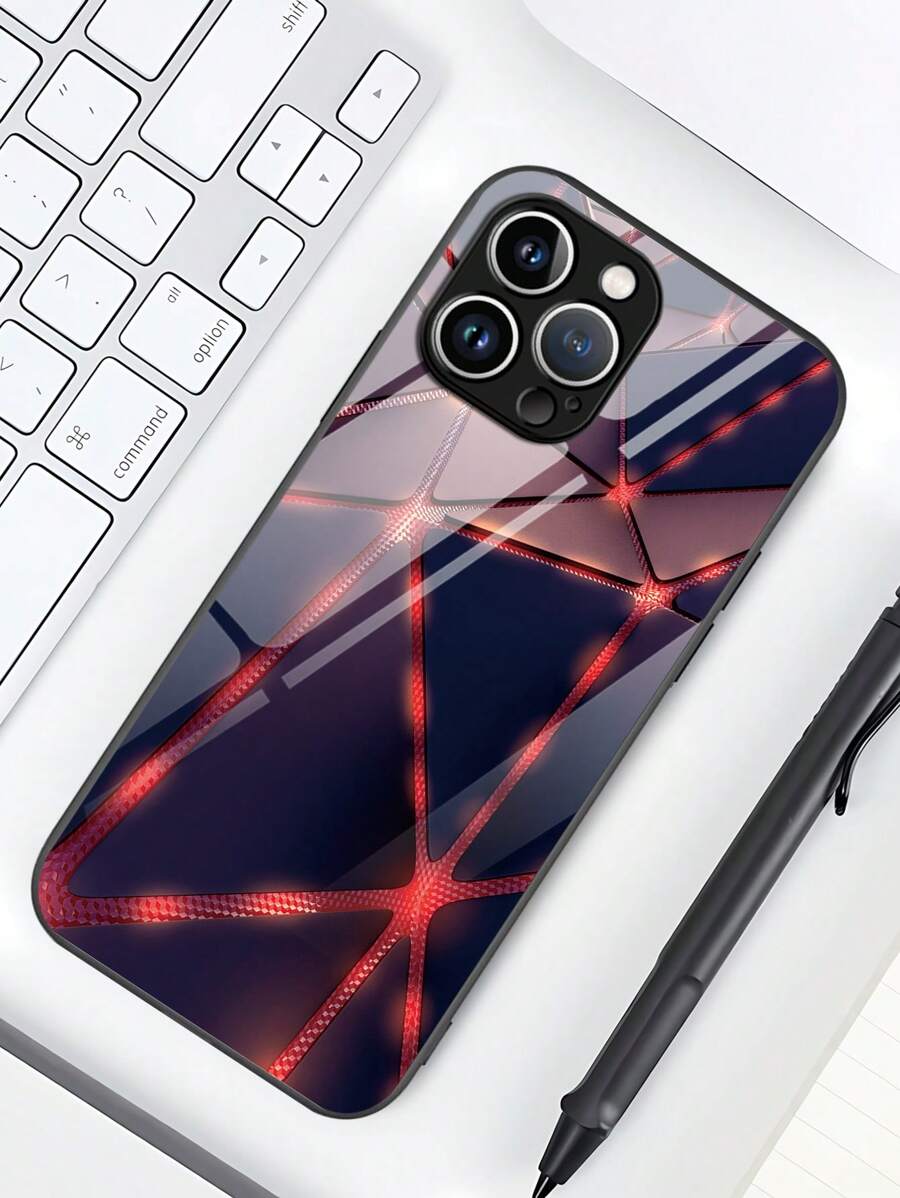 Geometric Pattern Phone Case - Multicolor - View 1