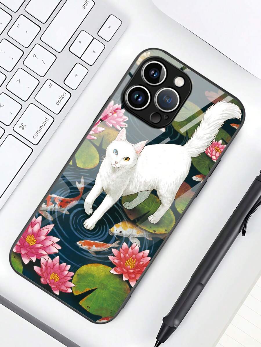 Handyhülle mit Katze Muster,