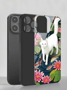 Handyhülle mit Katze Muster,