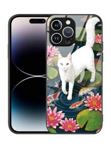 Handyhülle mit Katze Muster,