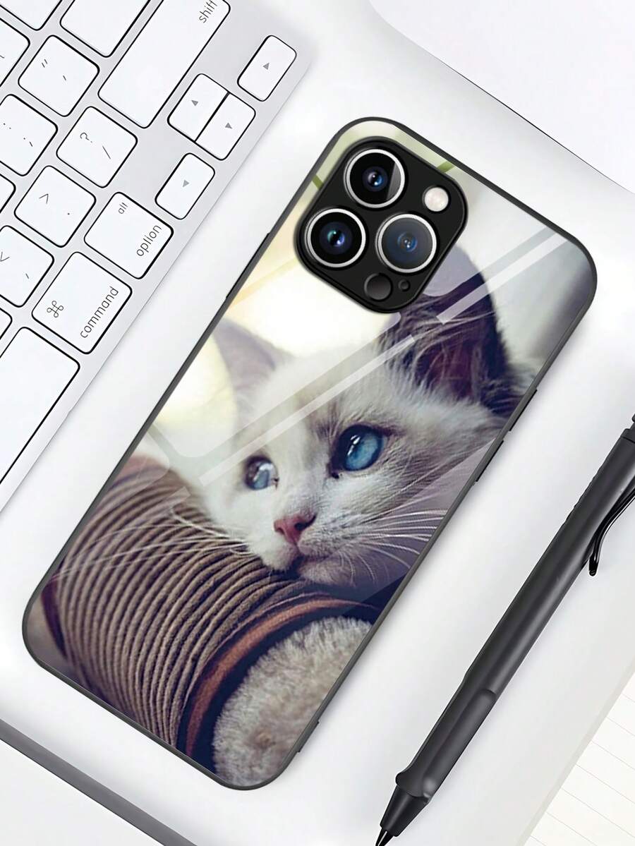 Vỏ điện thoại in hình mèo - Nhiều màu - Xem 1