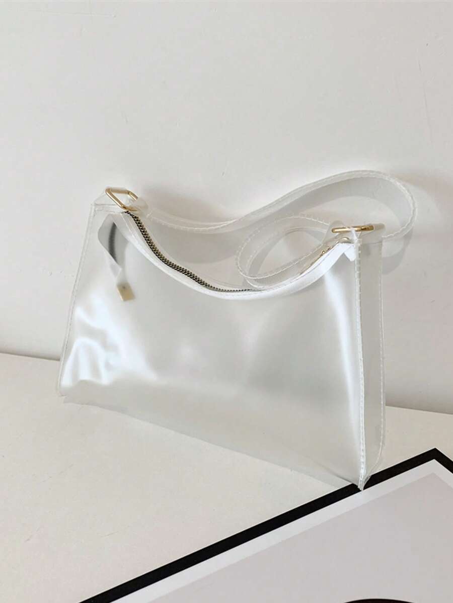 Small Bag Clear Design Fashion Style - White - View 1