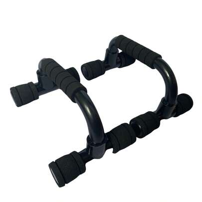 1 par de barras de flexiones de hierro de dos tonos antideslizantes, accesorios de gimnasio