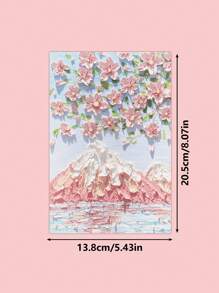 1pc Flower Pattern Spiral Notebook, Creative Portable Multi-purpose Journal Notebook For School, Student, Office - Multicolor - View 3