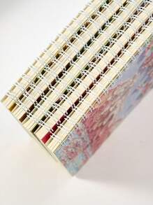 1pc Flower Pattern Spiral Notebook, Creative Portable Multi-purpose Journal Notebook For School, Student, Office - Multicolor - View 4