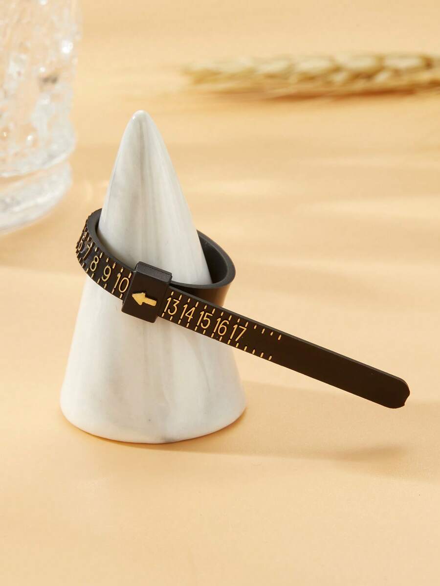 1入組圓環測量工具帶手指皮帶和柔軟的卷尺