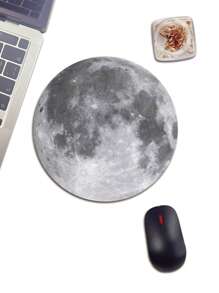 1入組月紋圓形橡膠鼠標墊 - 彩色 - 查看 1