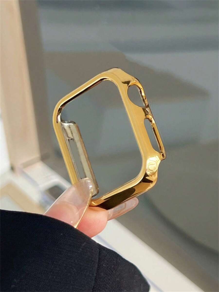 1入組素色個人電腦保護殼適用於Apple Watch - 金色 - 查看 1