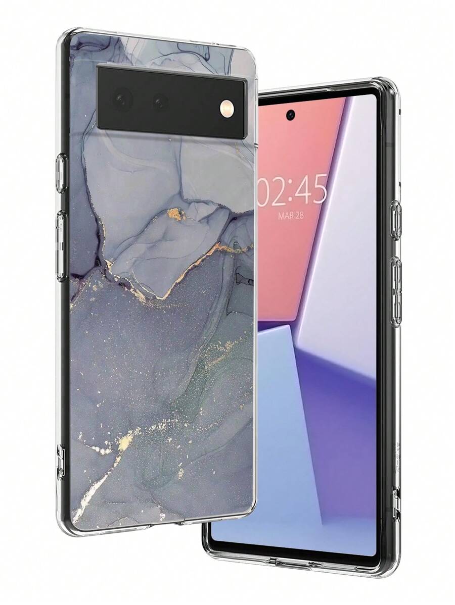 大理石圖案手機殼兼容Google Pixel手機殼 - 彩色 - 查看 1