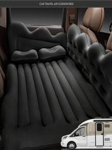 1pc Non-woven Fabric Car Inflatable Bed - Black - View 2