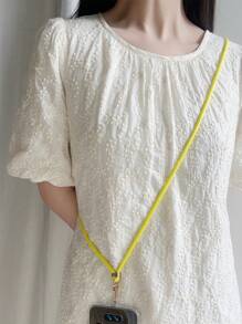 1入組素色手機掛繩 - 芥末黃 - 查看 2
