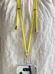 1入組素色手機掛繩 - 芥末黃 - 查看 4