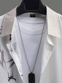 Manfinity RSRT Bộ áo sơ mi tay ngắn và quần short in họa tiết tre thường ngày mùa hè cho nam, áo sơ mi và quần short nghệ thuật đi chơi - Nhiều màu - Xem 3