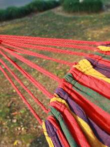 件戶外花園露營吊床，帶樹帶，可懸掛，耐用且便攜式吊床可承受 450 磅的重量，並配有旅行袋。非常適合室外/室內庭院、後院和露營 - 藍色 - 查看 3