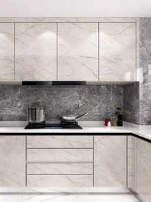 1 Giấy Dán Tường Hoa Văn Đá Cẩm Thạch, Hiện Đại Hoa Văn Đá Cẩm Thạch PVC Dán Tường Cuộn Trang Trí Nhà Cửa - Nhiều màu - Xem 5