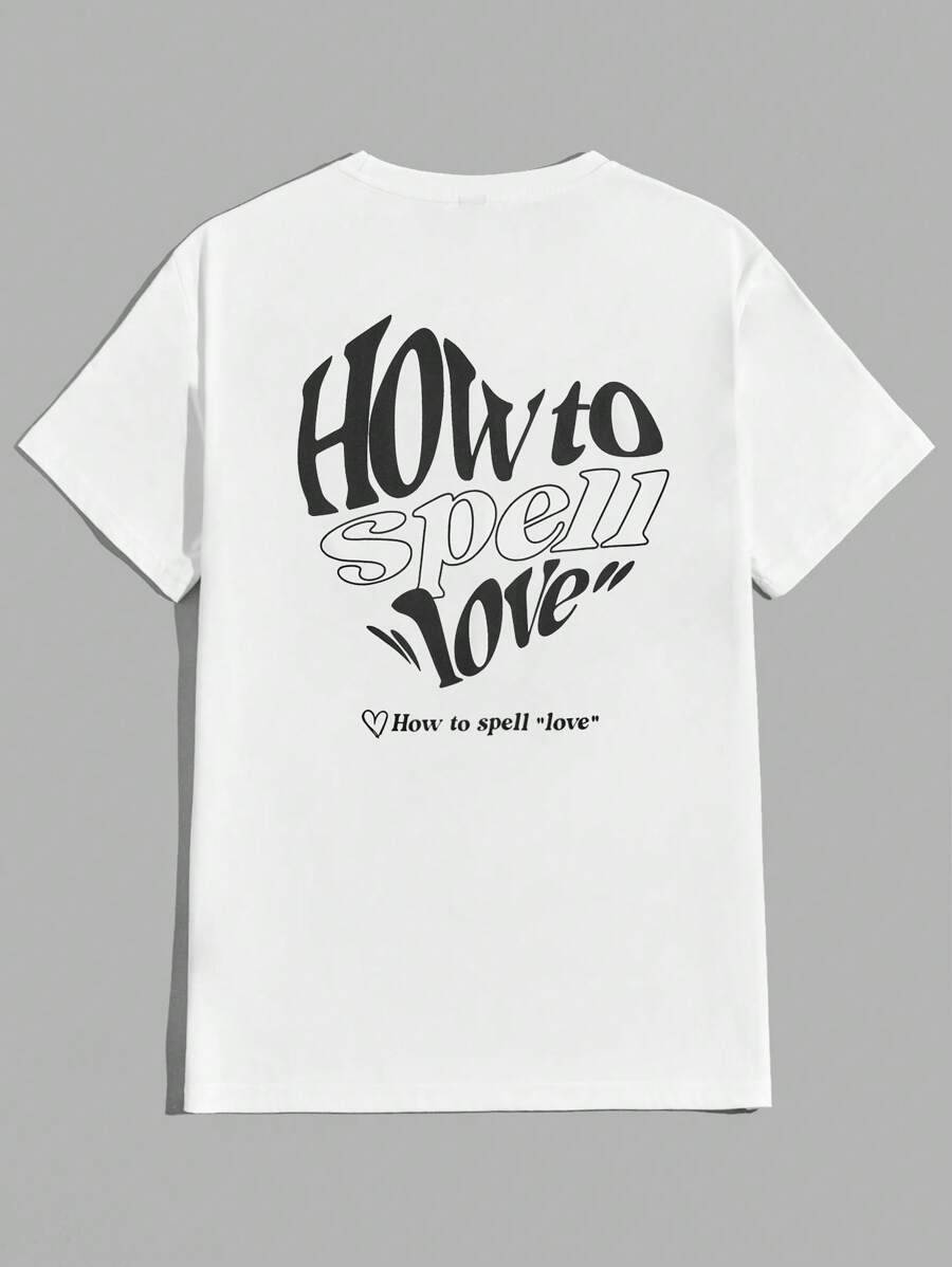 Manfinity VCAY Men Slogan Graphic Tee - White - View 1