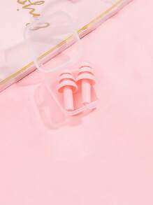 2入組矽膠耳塞 - 淺粉色 - 查看 4