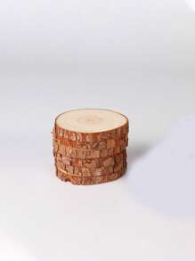 6入組圓形藝術木杏家居飾品適用於家庭裝飾 - 杏色 - 查看 4