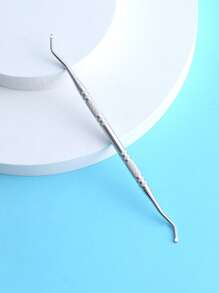 1入組雙頭指甲清潔工具 - 銀色 - 查看 1