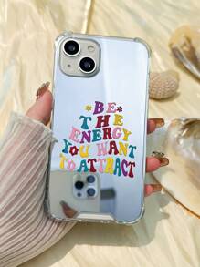 Vỏ điện thoại gương đồ họa khẩu hiệu - Nhiều màu - Xem 2