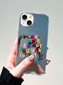 Vỏ điện thoại gương đồ họa khẩu hiệu - Nhiều màu - Xem 5