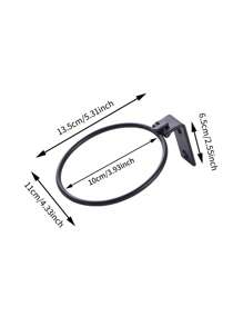 3pcs Plastic Plant Holder, Black Iron Plant Storage Rack For Household - Black - View 2