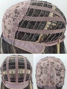 Wavy Multicolor 20 Inch Medium Synthetic Wig For Women - Multicolor - View 6