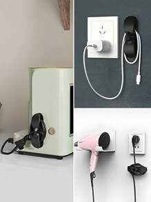 1 Cái Móc Tổ Chức Cáp Màu Trắng Đơn Giản, Móc Đa Năng Di Động Tại Nhà - trắng - Xem 6