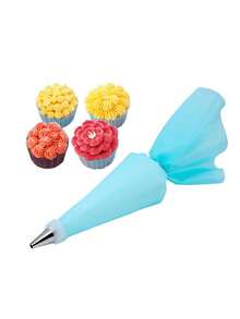 28pcs/set Stainless Steel Piping Set, Modern Multifunctional Piping Tool For Kitchen - Blue - View 4