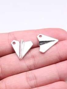 10入組紙飛機DIY幾何吊墜 - Ancient Silver - 查看 1