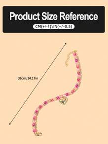 1pc Heart Decor Pet Necklace For Dogs And Cats - Pink - View 8