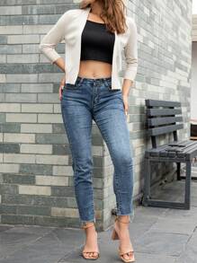 AAmilife 纯色休闲设计开衫