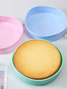 1 Khuôn Bánh Silicon, Nhẫn Làm Bánh Chắc Chắn Hiện Đại Cho Nhà Bếp - màu xanh lá - Xem 1