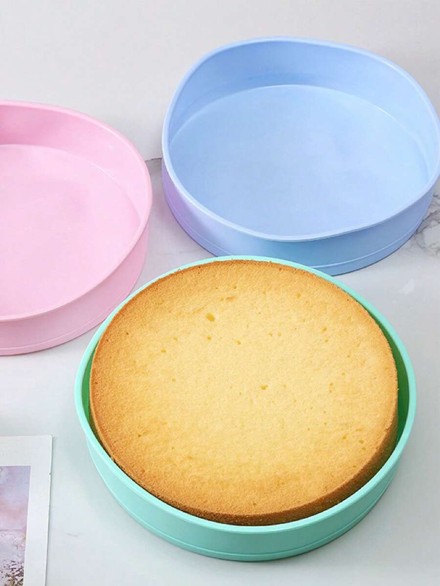 1 Khuôn Bánh Silicon, Nhẫn Làm Bánh Chắc Chắn Hiện Đại Cho Nhà Bếp - màu xanh lá - Xem 1