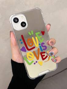 Rainbow Letters  Mirror Phone Case - Multicolor - View 2
