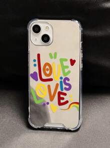 Rainbow Letters  Mirror Phone Case - Multicolor - View 4
