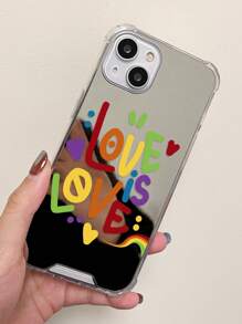 Rainbow Letters  Mirror Phone Case - Multicolor - View 5