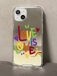 Rainbow Letters  Mirror Phone Case - Multicolor - View 6