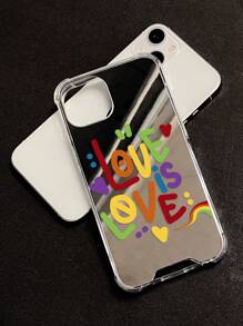 Rainbow Letters  Mirror Phone Case - Multicolor - View 7