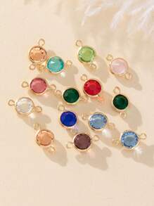 20pcs/set 6 MM Colored Round Glass Base For DIY Jewelry Making