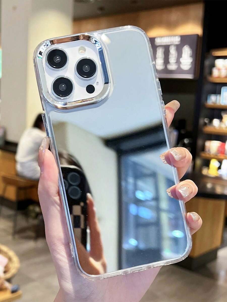 Ốp lưng điện thoại gương chống rơi Creative Lens Circle cho iPhone16/16Pro/16Plus/16Promax - Nhiều màu - Xem 1