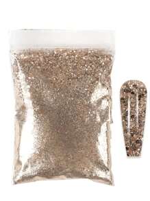 1 件装美甲闪光亮片 - 香檳色 - 查看 3