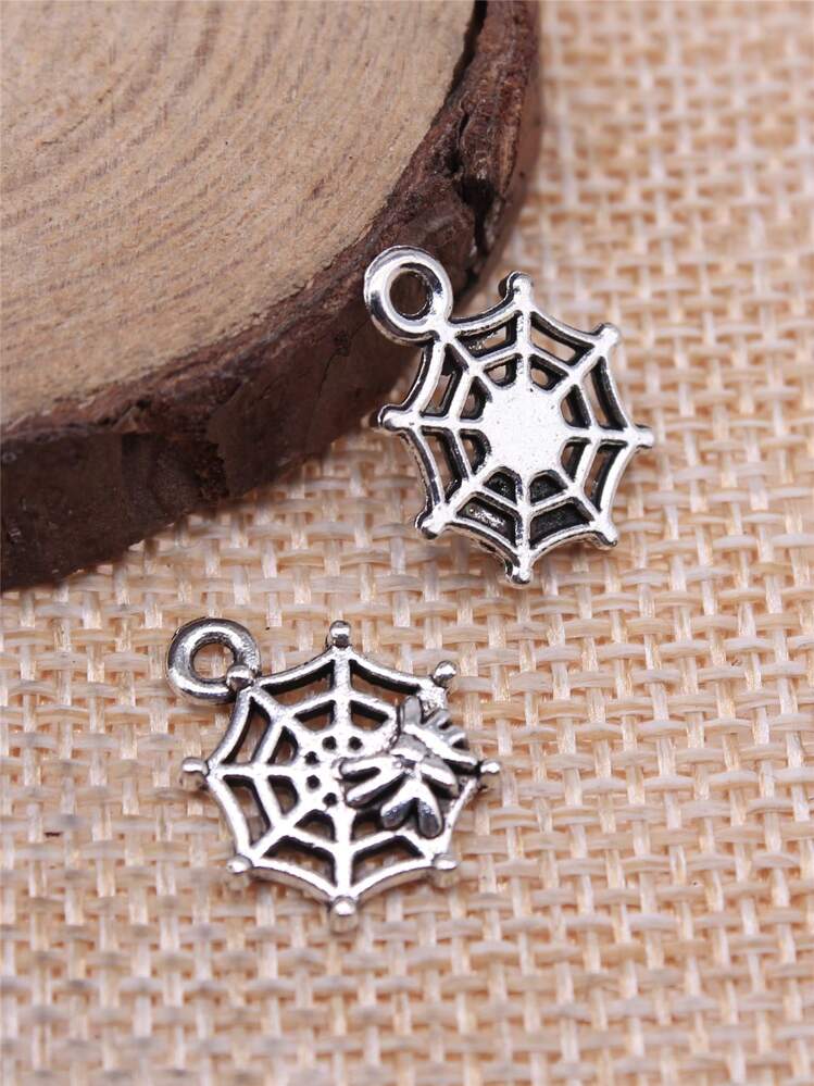 จี้ DIY ใยแมงมุม 20 ชิ้น - Ancient Silver - ดู 1