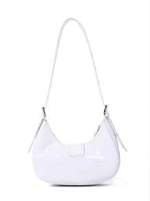 Women's Versatile Korean Punk Style Shoulder Bag - White - View 2