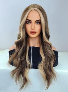 Wavy Ombre 26 Inch Long Synthetic Wig For Women - Multicolor - View 1