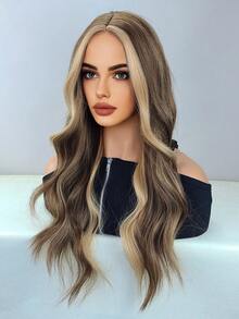 Wavy Ombre 26 Inch Long Synthetic Wig For Women - Multicolor - View 3