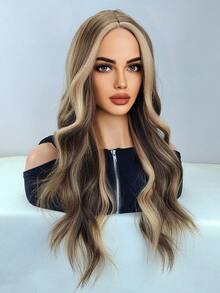 Wavy Ombre 26 Inch Long Synthetic Wig For Women - Multicolor - View 4