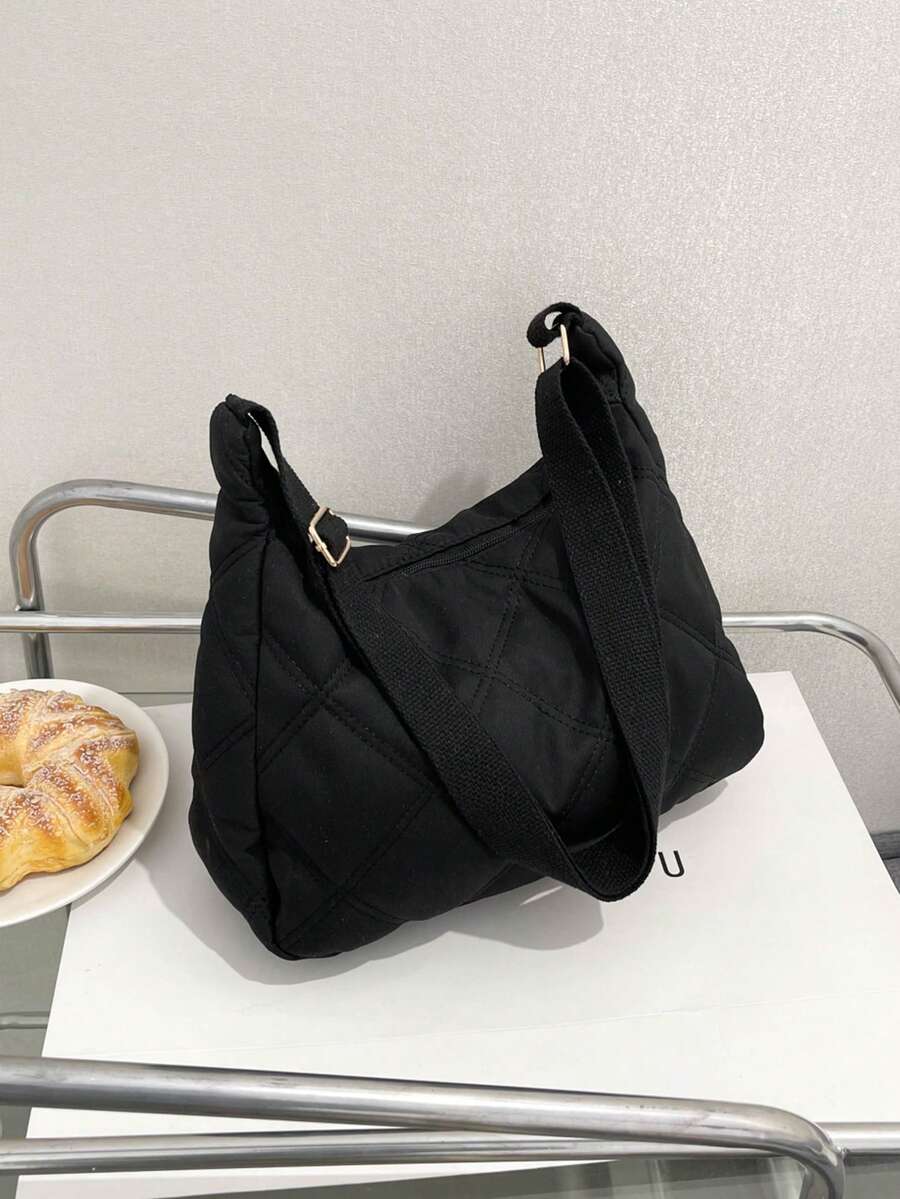 Túi đeo vai thông thường Oxford Dây đeo có thể điều chỉnh - màu đen - Xem 1