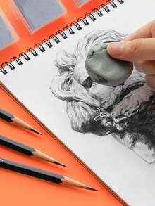 1pc Strongly Adhesive Plastic Eraser For Sketch Drawing (Random Color) - Grey - View 6