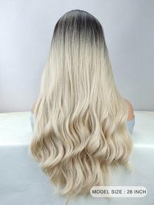 Wavy Ombre 28 Inch Long Synthetic Wig For Women - Ombre - View 2